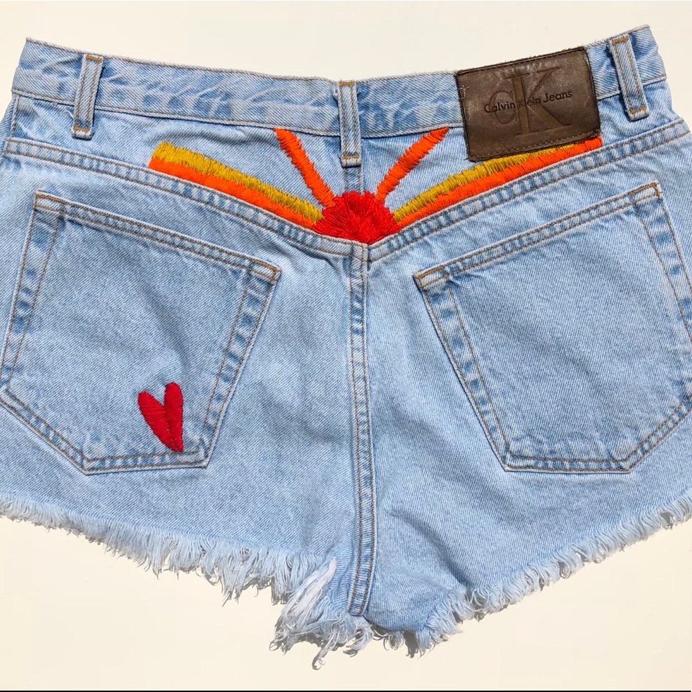 Vintage Calvin Klein Hand embroidered Shorts